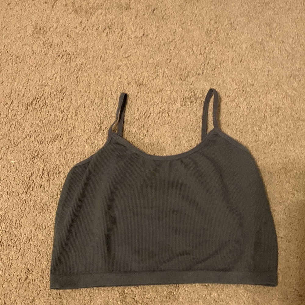Gray tank top crop top S/M fun to take pictures in and wearing out.
